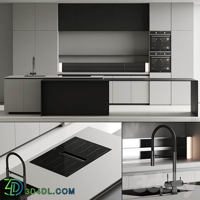 Modern kitchen with island 12