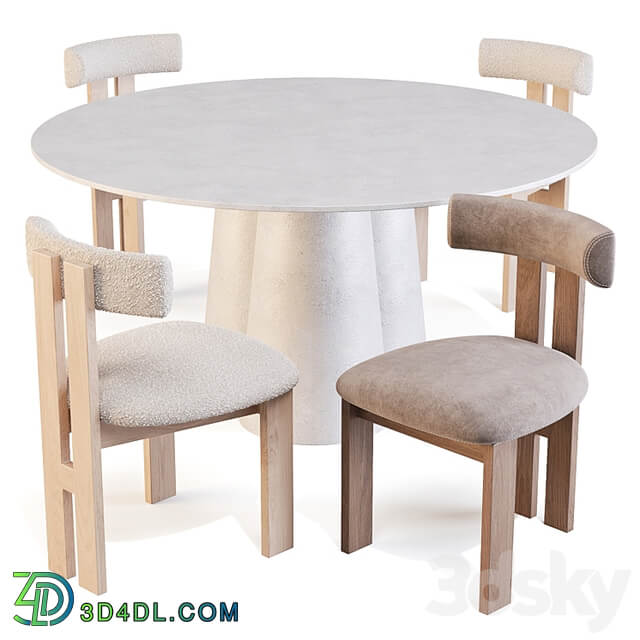 Dining Set: Crate and Barrel (Davenport Table and Ceremonie Chairs)