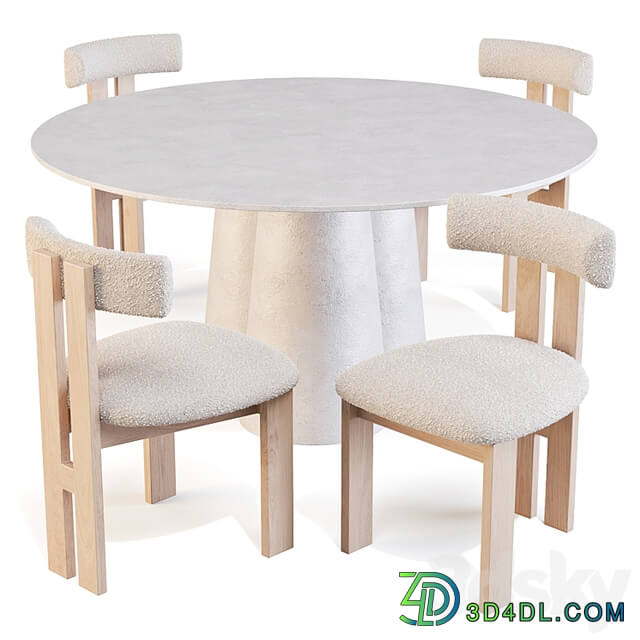 Dining Set: Crate and Barrel (Davenport Table and Ceremonie Chairs)