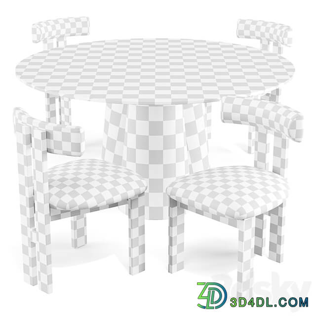 Dining Set: Crate and Barrel (Davenport Table and Ceremonie Chairs)