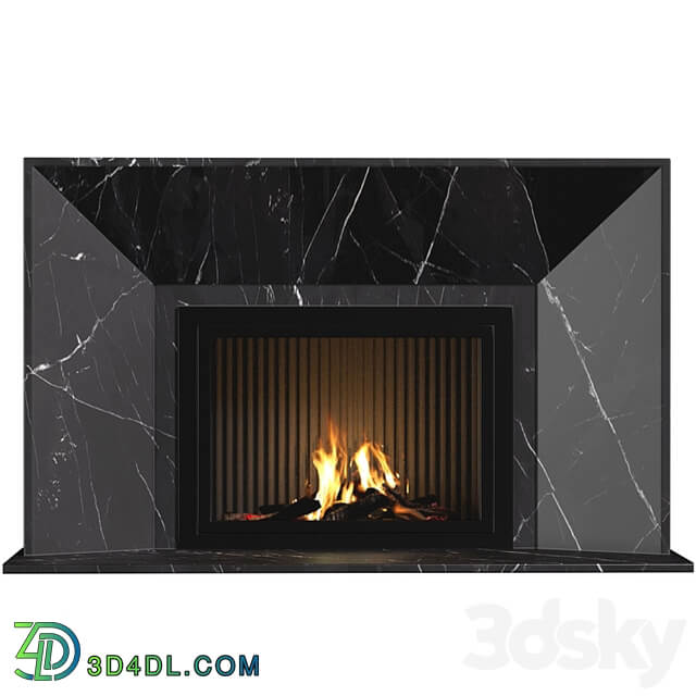 Marble Fireplace in Art Deco style. Marble Fireplace modern ArtDeco