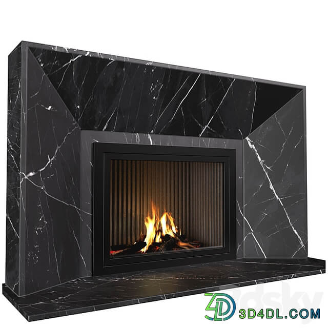 Marble Fireplace in Art Deco style. Marble Fireplace modern ArtDeco