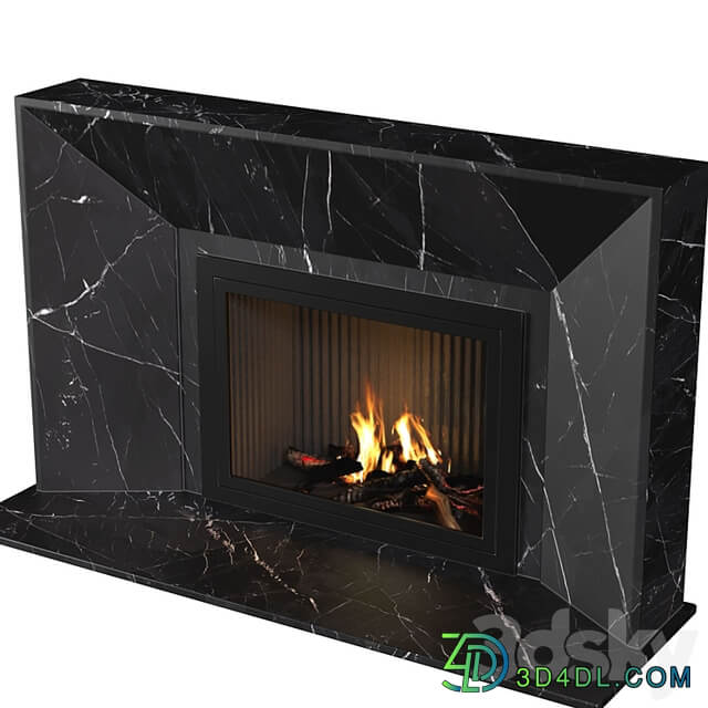 Marble Fireplace in Art Deco style. Marble Fireplace modern ArtDeco