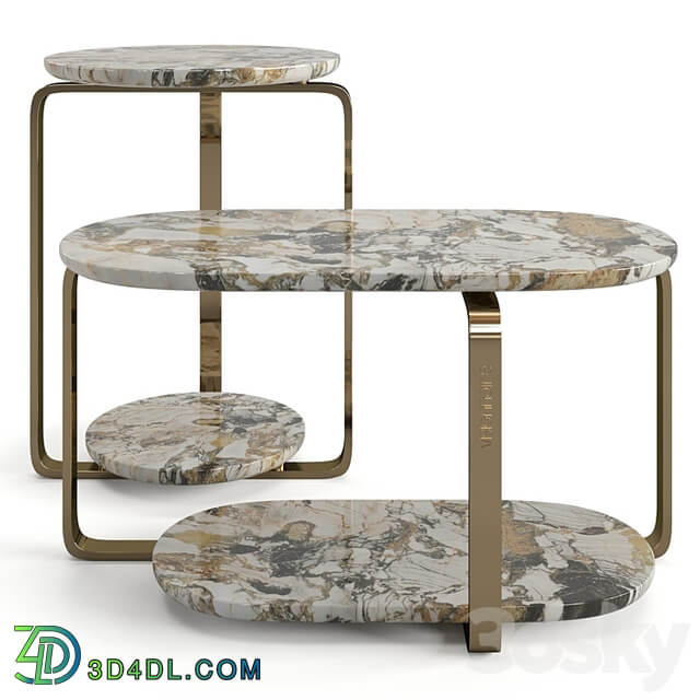 Visionnaire Button coffee tables set