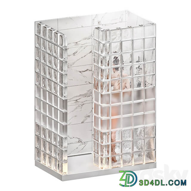 Pallet of glass block