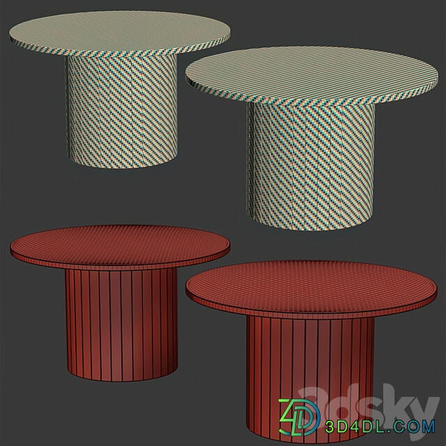Eric Wooden Round Dining Table by Bpoint Design