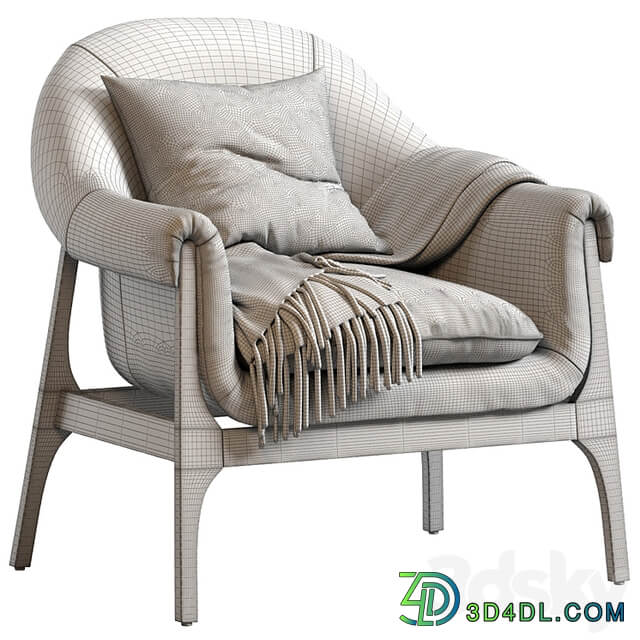 INDIO WOOD ACCENT CHAIR IN HAZE