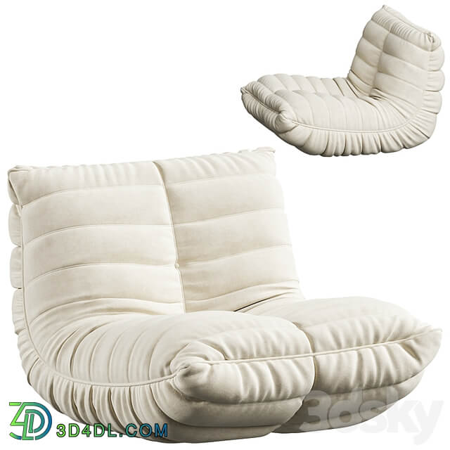 Suede Armless Bean Bag Chair & Lounger by Trule
