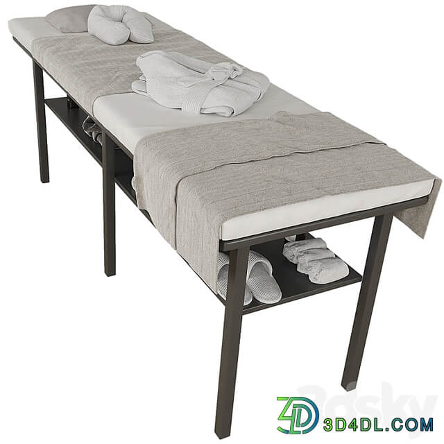 Massage table with decor 2