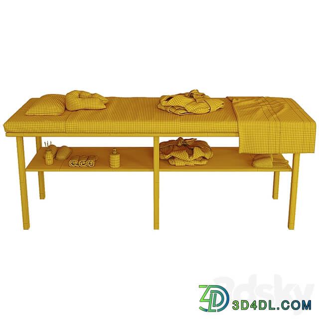 Massage table with decor 2