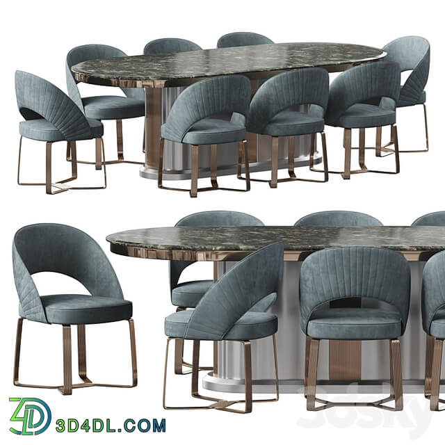 Etra dining table and chairs