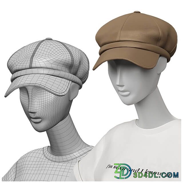 Set of classic women&#39;s clothing on mannequins