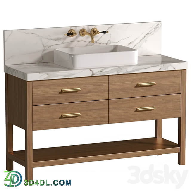 Cabinet washbasin.Modern Bathroom furniture.