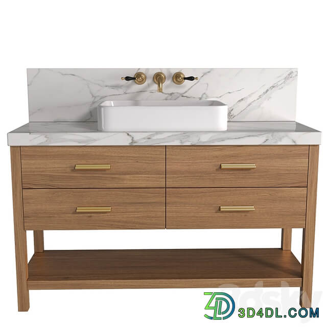 Cabinet washbasin.Modern Bathroom furniture.