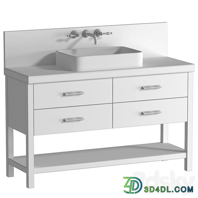 Cabinet washbasin.Modern Bathroom furniture.