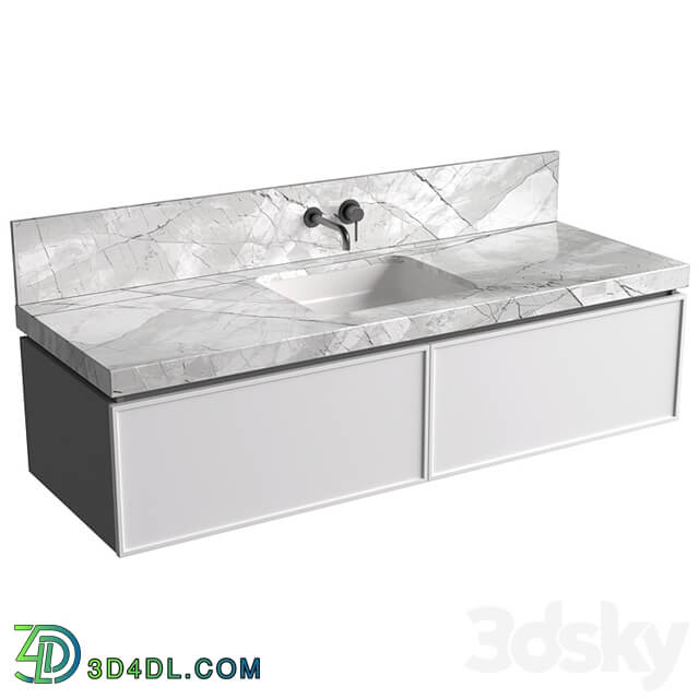 Bathroom Cabinets with washbasins in modern style. Bathroom furniture.Bathroom Sink Cabinets