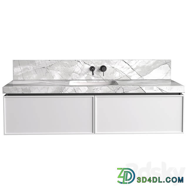 Bathroom Cabinets with washbasins in modern style. Bathroom furniture.Bathroom Sink Cabinets