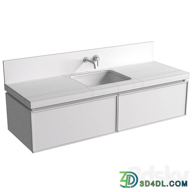 Bathroom Cabinets with washbasins in modern style. Bathroom furniture.Bathroom Sink Cabinets