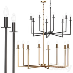 Chandelier Cohen – Brass & Black 