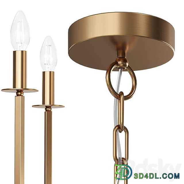 Chandelier Cohen – Brass & Black