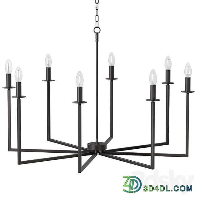 Chandelier Cohen – Brass & Black