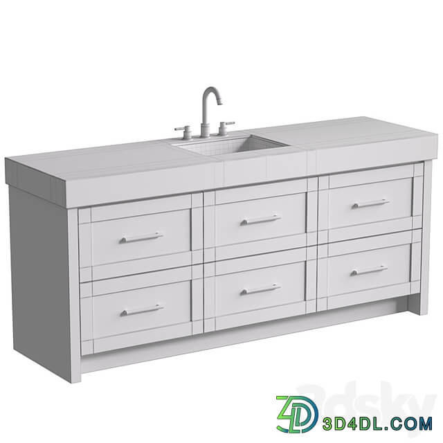 Bathroom Cabinets with washbasins in modern style.Bathroom furniture.Bathroom Sink Cabinets