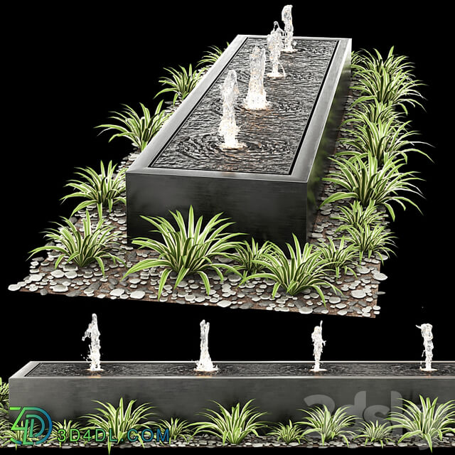 Modern box fountains 01