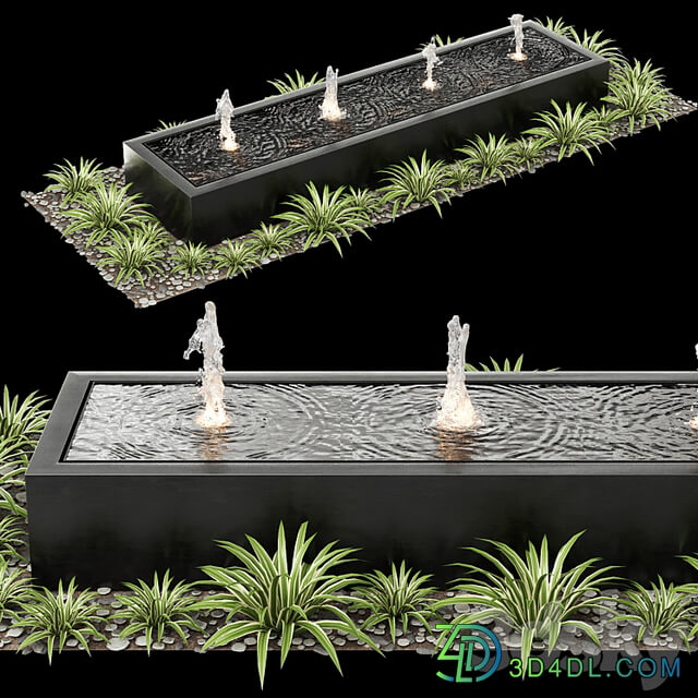 Modern box fountains 01