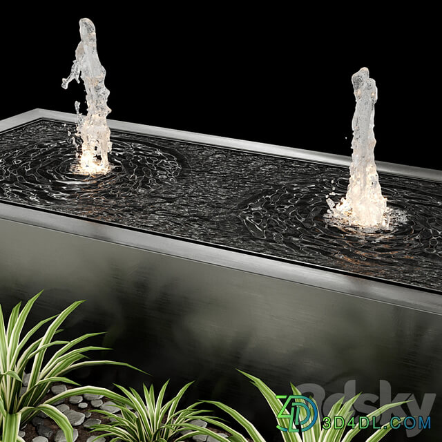 Modern box fountains 01