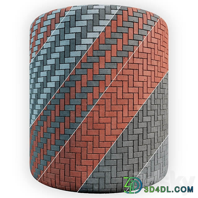 Paving Concrete Set 01(6 type colors)