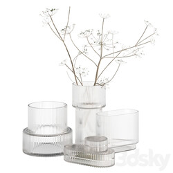 Ripple Fluted Glass Vases HnM Home 