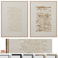 Calm Linen Textural Neutral Wall Art C 828 