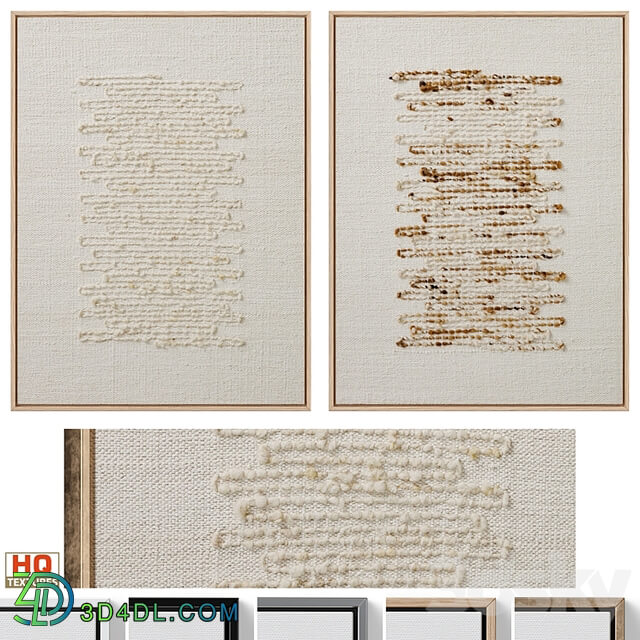 Calm Linen Textural Neutral Wall Art C 828