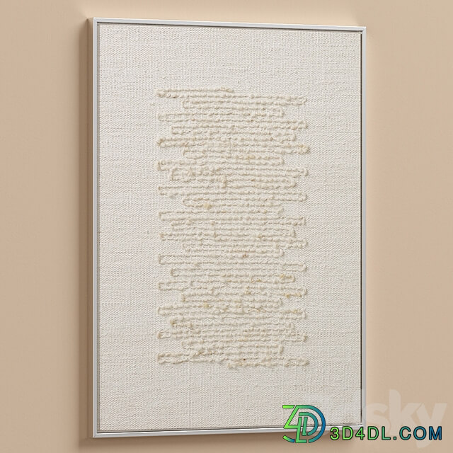 Calm Linen Textural Neutral Wall Art C 828