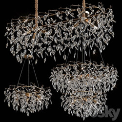 Modern crystal led chandeliers for living room 