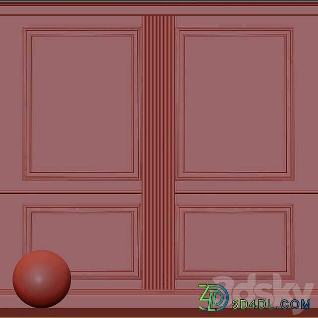 Decorative plaster with molding 275