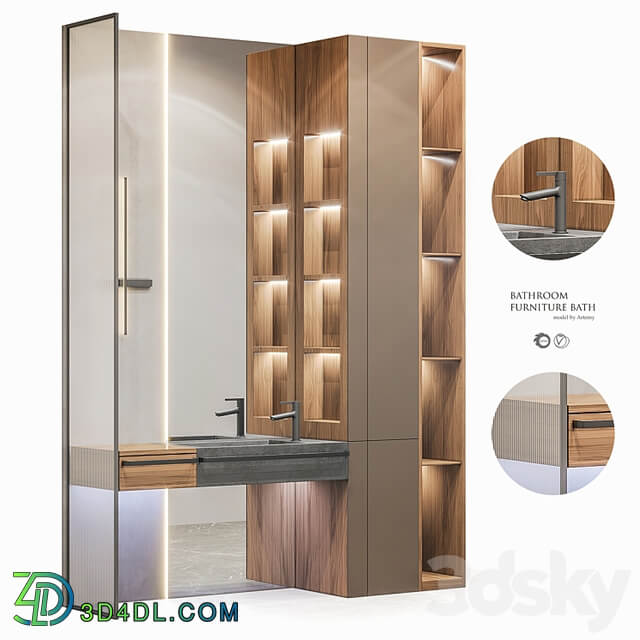 Bathroom furniture set 56