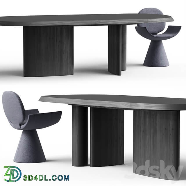 Padiglioni table and Youpi chair by BONALDO