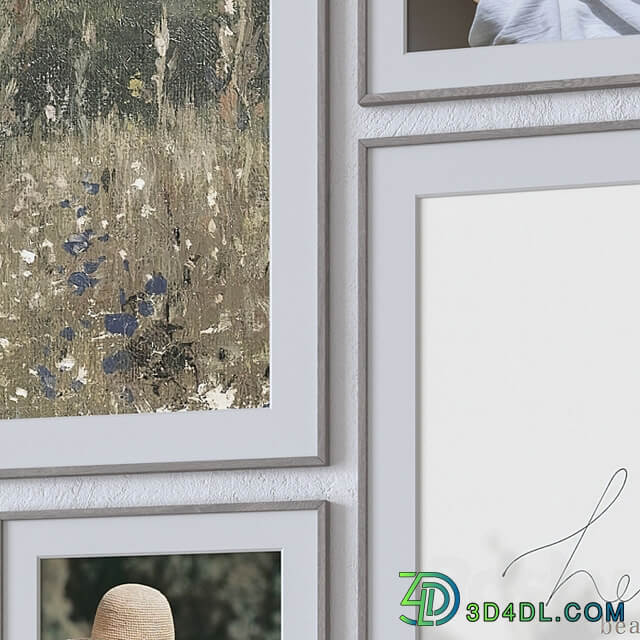 Set of 8 wall paintings 2590