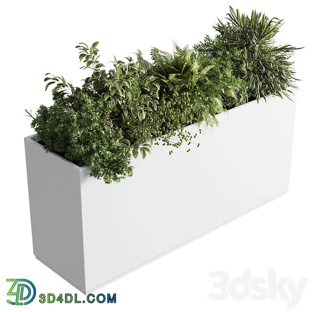 Office plant plastic box plants on stand set indoor plant 389