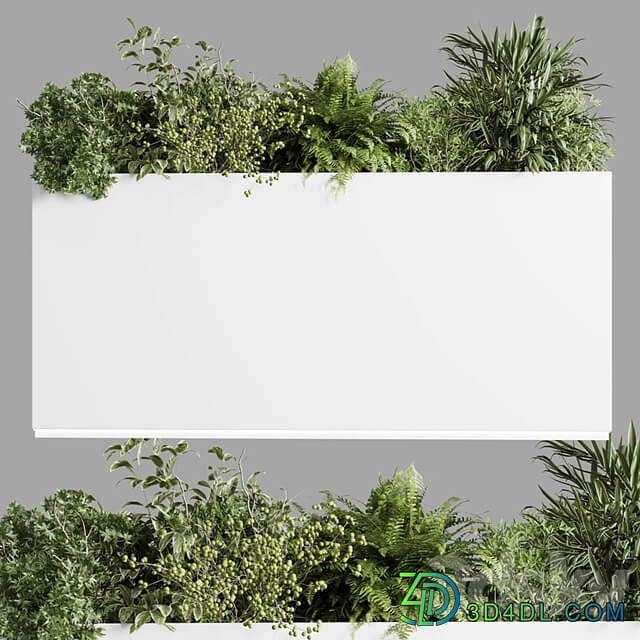 Office plant plastic box plants on stand set indoor plant 389