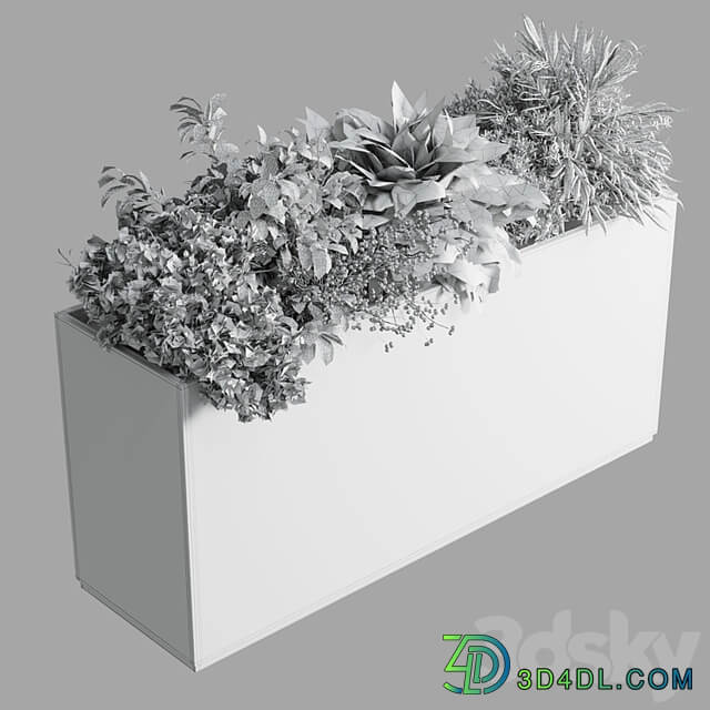 Office plant plastic box plants on stand set indoor plant 389