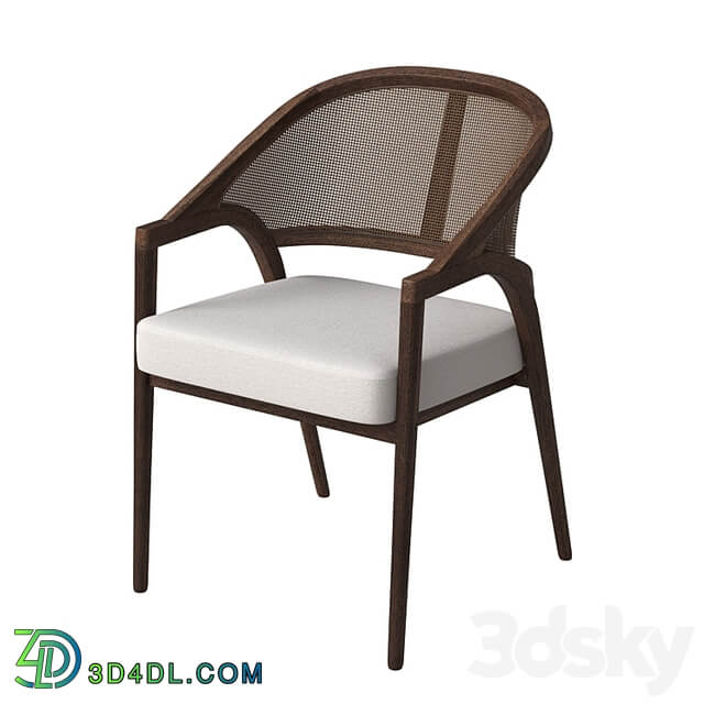 Aimee Dining Arm Chair in Cinder