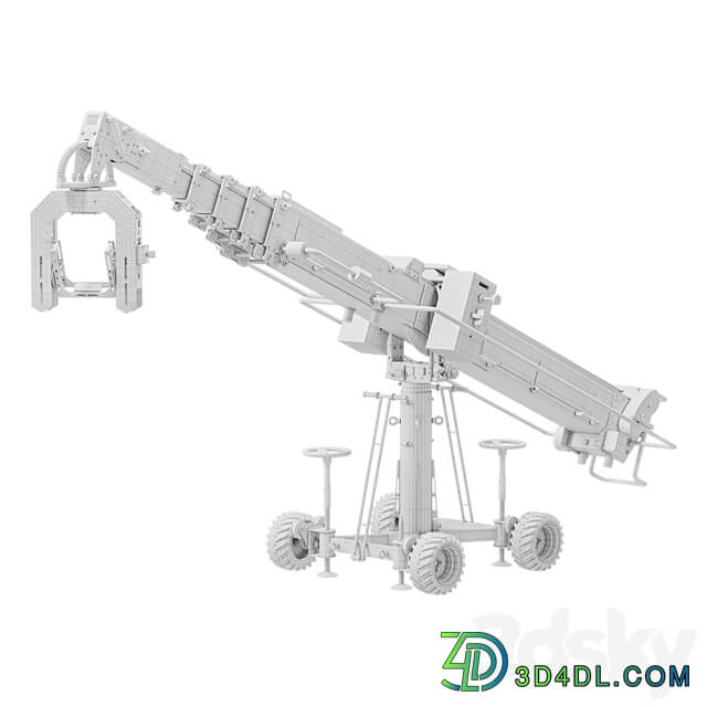 movie crane camera silver