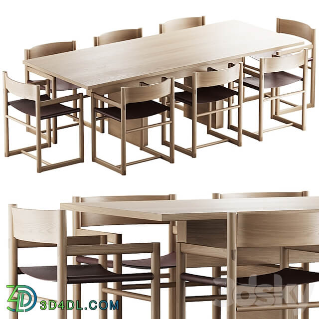 331 Resident Plane Dining Table and Resident Passenger Chair