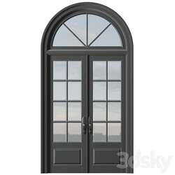 Arc Classic Entrance Doors.Entrance to the house.Front Door.Arched Opening Window.Outdoor Entrance classic door.External Doors. Exterior Door.Street Doors 