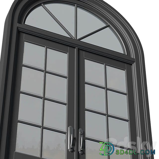 Arc Classic Entrance Doors.Entrance to the house.Front Door.Arched Opening Window.Outdoor Entrance classic door.External Doors. Exterior Door.Street Doors