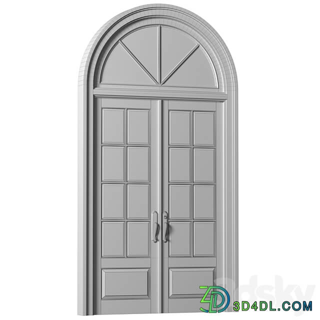 Arc Classic Entrance Doors.Entrance to the house.Front Door.Arched Opening Window.Outdoor Entrance classic door.External Doors. Exterior Door.Street Doors