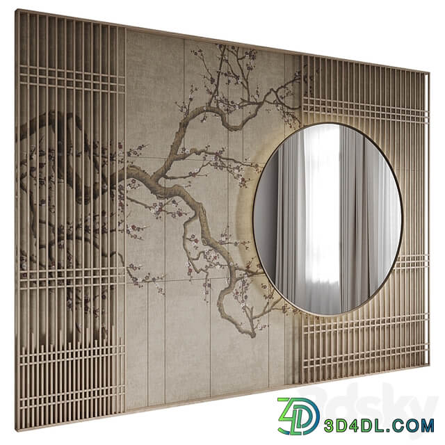 Japandi wall panel