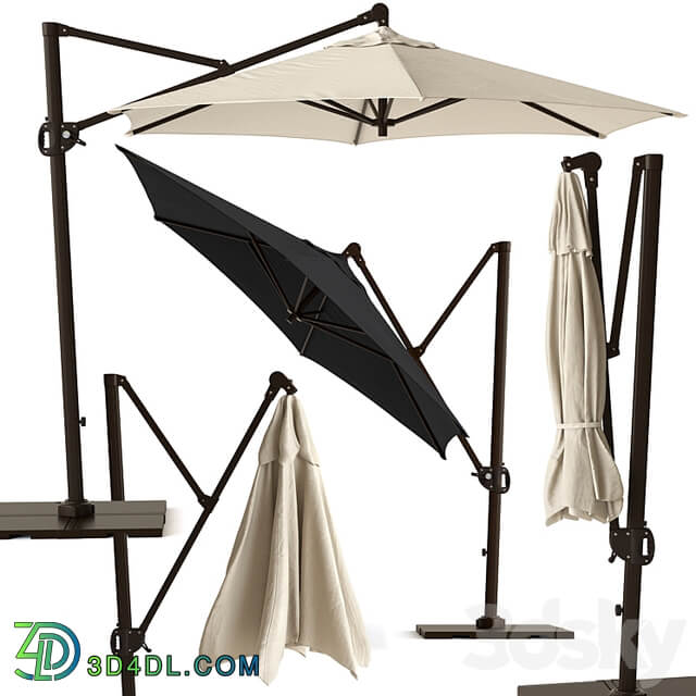 Round Cantilever Outdoor Patio Umbrella Pottery Barn